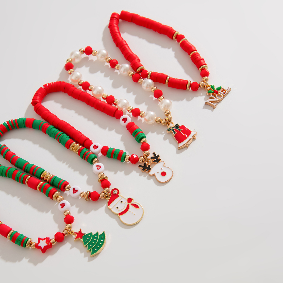 47g Weight Christmas Festival Women's Gender Cute Style Cute Beaded Bracelets Wholesale 8