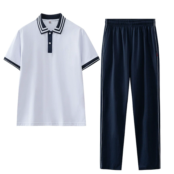 White sleeves, set, with short sleeve