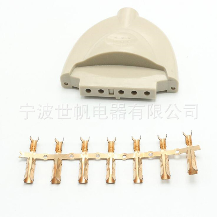 New Bakelite 5-Pin Split Plastic Shell Bakelite 5Pin Jade Mattress Plug Power Cord Manufacturer