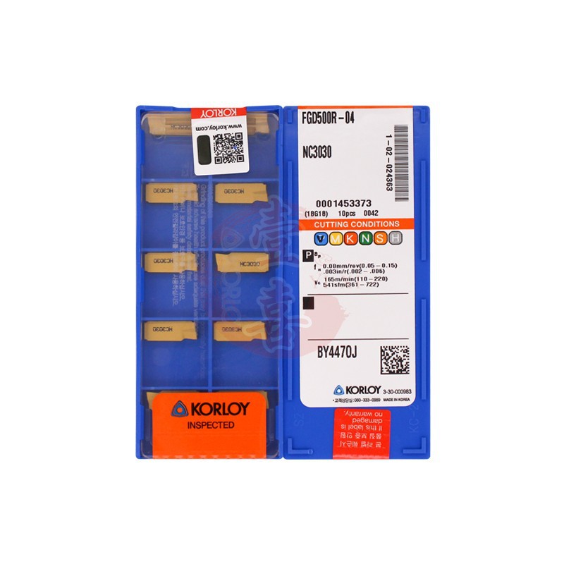 韩国克洛伊数控刀片正品FGD500R-04 NC3030