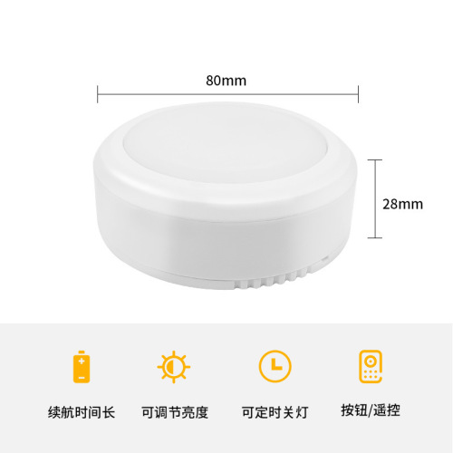 Cross-border new LED night light, uses No. 5 batteries, features infrared remote control and push-button operation—perfect for bedside or hallway lighting; also doubles as a playful ice hockey-shaped lamp!