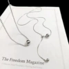 A12-2-2 Double-layer Necklace (Tiol Steel)