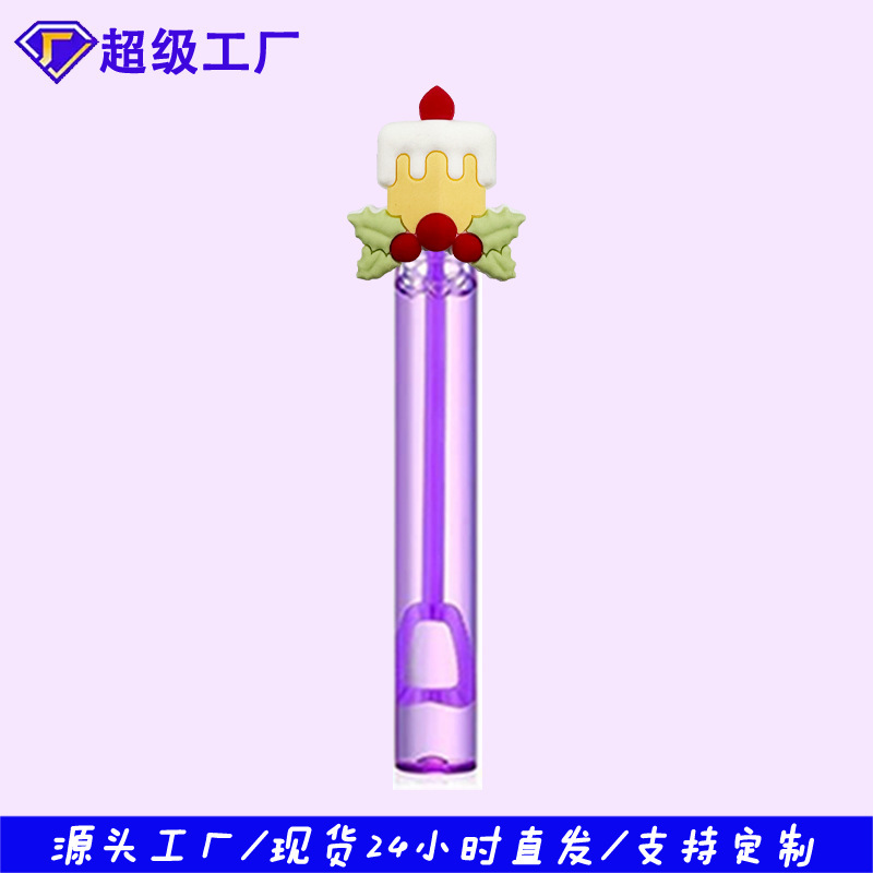 メーカー卸売サンタクロースシリーズバブル水スティックサマーパーティーカラフルなミニバブルスティック装飾ギフト|undefined