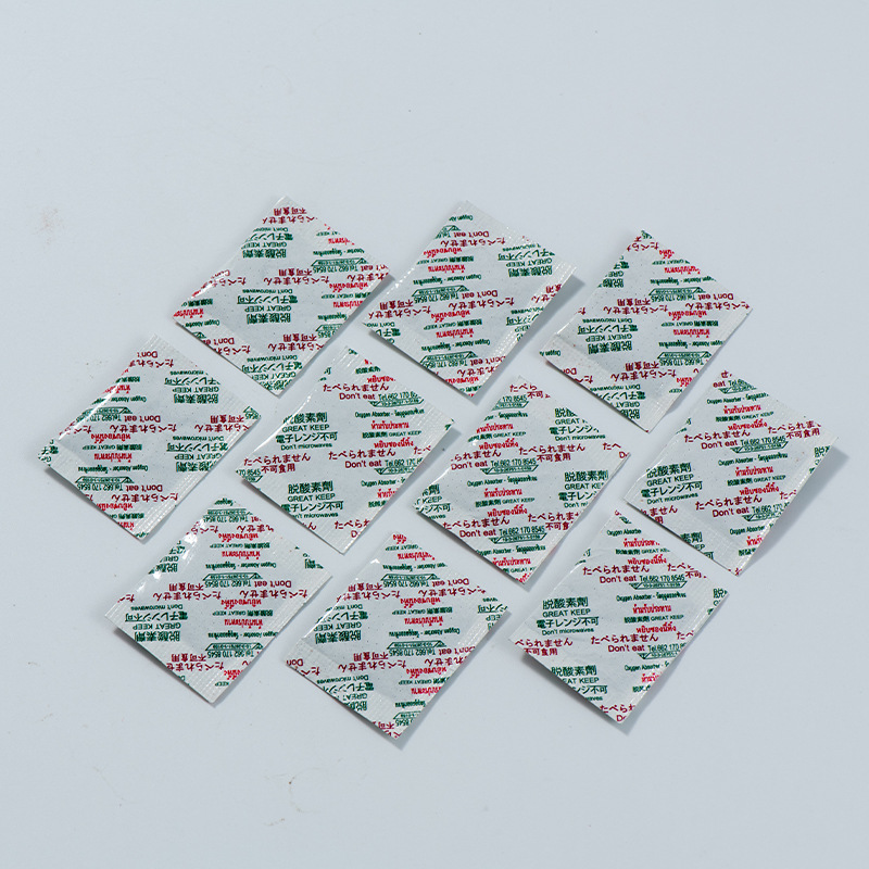 Componentes electrónicos absorbentes de oxígeno de alta capacidad de absorción de oxígeno desoxidante industria médica fabricación de grado industrial absorbente de humedad personalizado