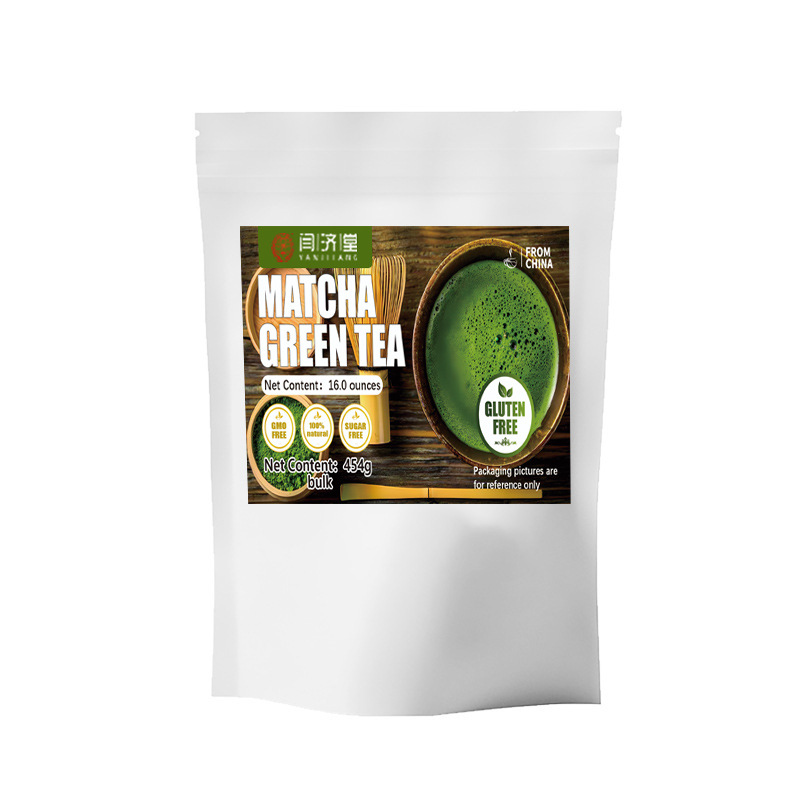 Natural Matcha Powder 454g Loose Green Tea Powder for Baking Drinks and Culinary Use overview