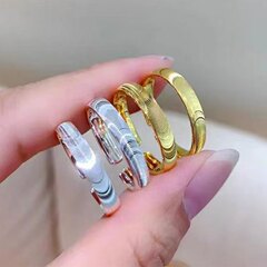 抖音爆款 猫眼波纹戒指 时尚 小众 开口设计