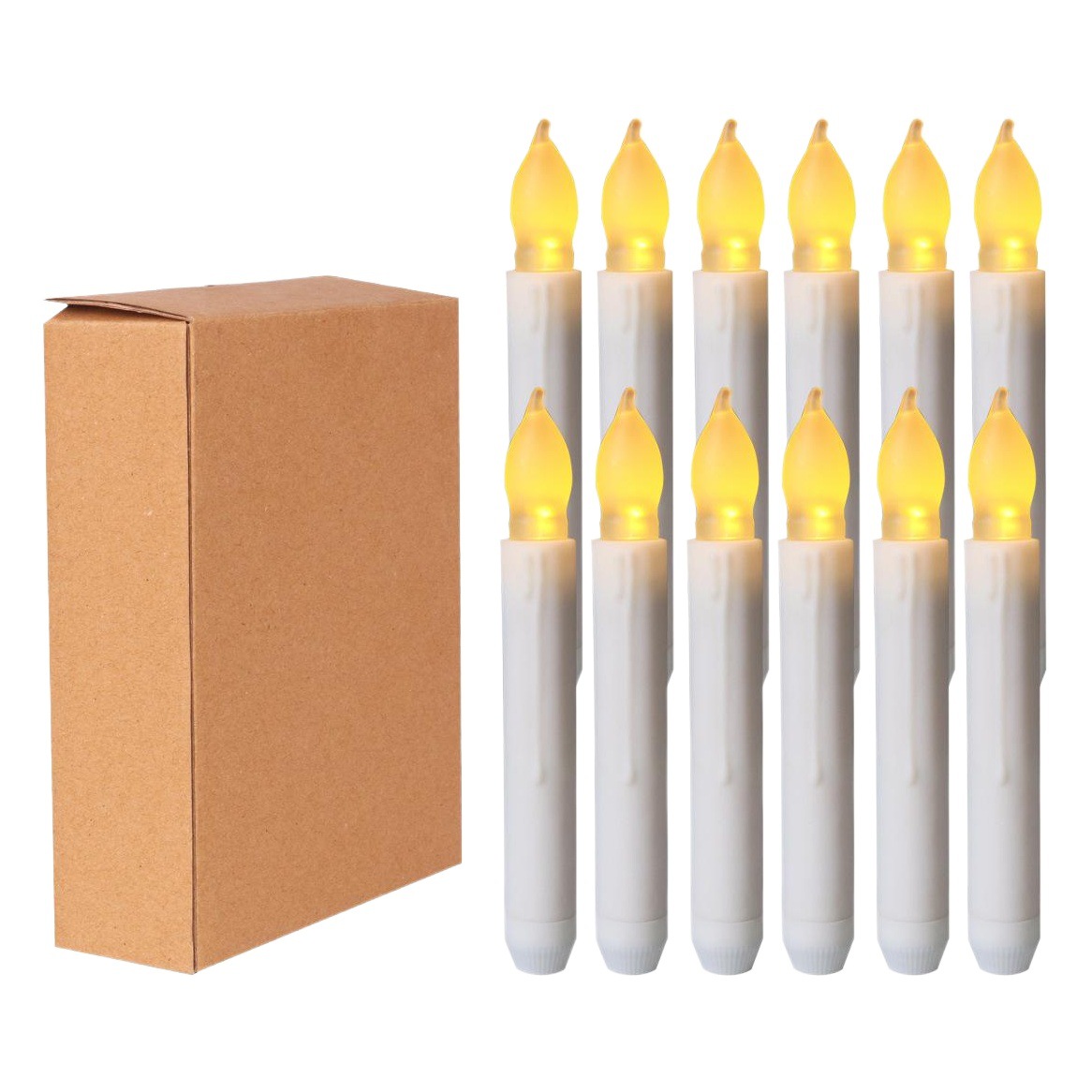 Fabricante de fuente de luz LED cilíndrica para velas electrónicas, vela flotante de plástico larga para decoración de bodas, artefacto de ambiente