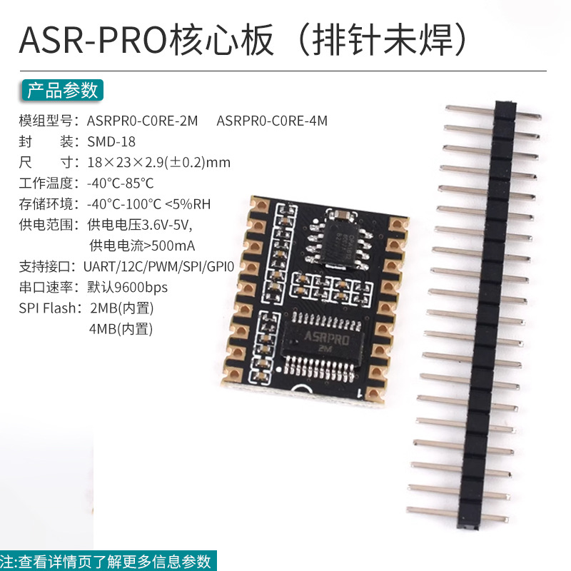 Asr-pro core board (pin header not soldered)