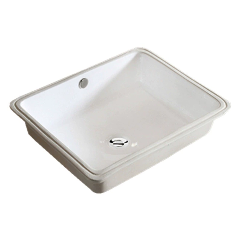 YL1833 Квадратная раковина 20inch с плоским дном для установки под столешницу, керамическая врезная раковина для внешней торговли, раковина для балкона отеля