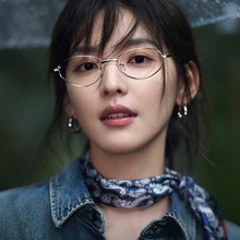 复古文艺高级玳瑁色金丝斯文平光镜女微猫眼温柔韩系防蓝光眼镜框