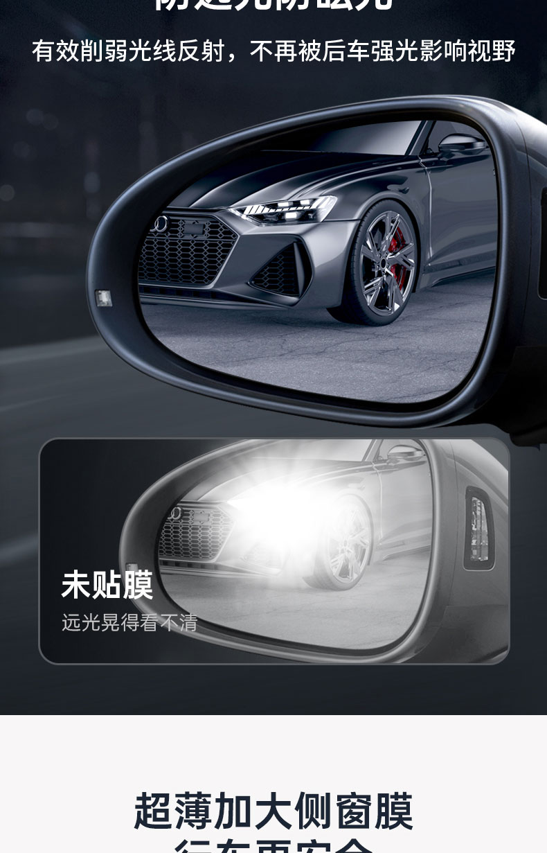 Suitable for BYD Seal 06DMi car rearview mirror glass rainproof film and anti-fog sticker 06