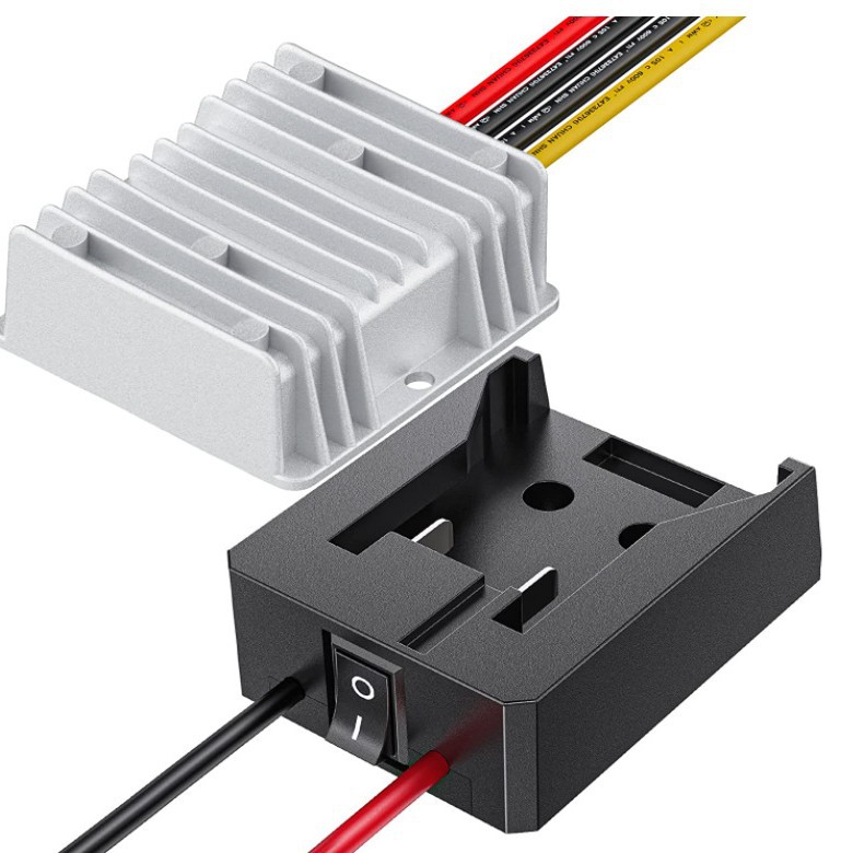 DIY连接线适用牧田得伟米沃奇工具14.4-20V锂电池带开关30A保险丝