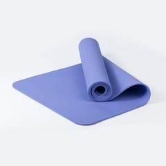 瑜伽墊單色tpe6mm初學者加長防滑健身墊體操墊體位線平板支撐LOGO