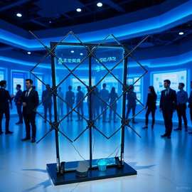 2*2 2*3裸眼3D全息广告大屏拼接全息投影商场展厅3D风扇led视频墙