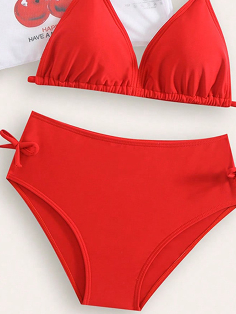 Mädchen Bikini Set Mit Cartoon Motiv Zweiteiliger Badeanzug_voghion.com