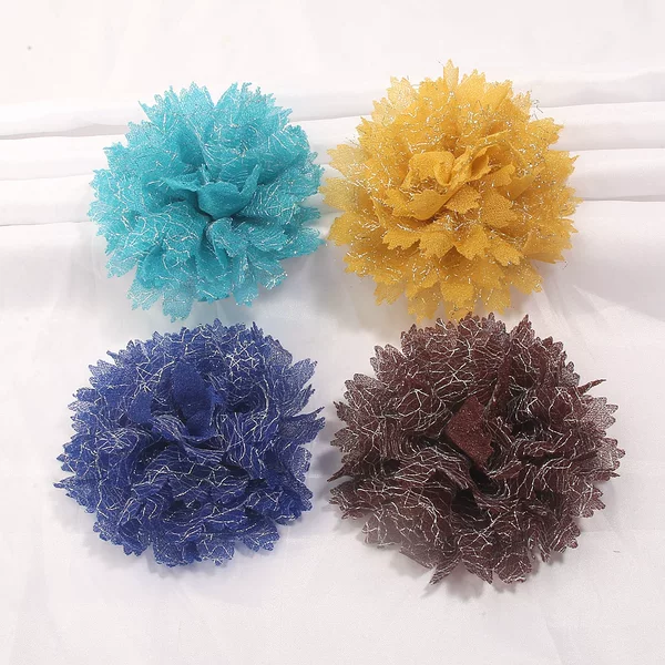 Elegant and shiny large flower claw clip, vintage three-dimensional floral hair clip for the back of the head, shark clip hair accessory