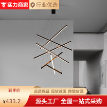 楼梯挑空吊灯2024新款现代简约设计师款复式loft客厅高级感灯具