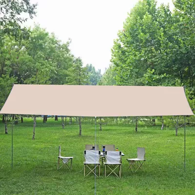 Avtomobil yan çətirləri Tents, Portable Black-Coated Tarp for