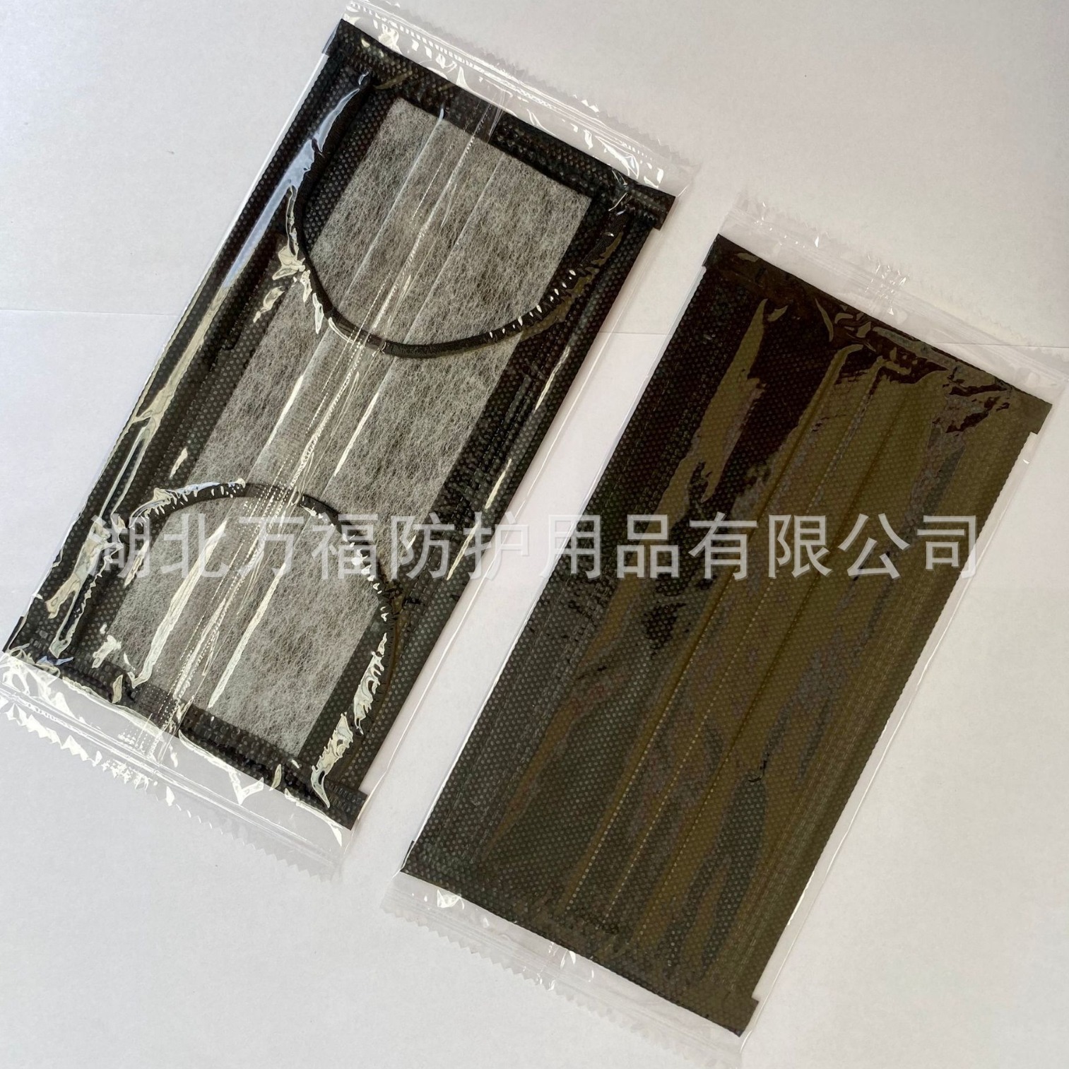 ES无尘口罩  亚光布口罩  四层活性炭口罩  独立包装   外黑内白