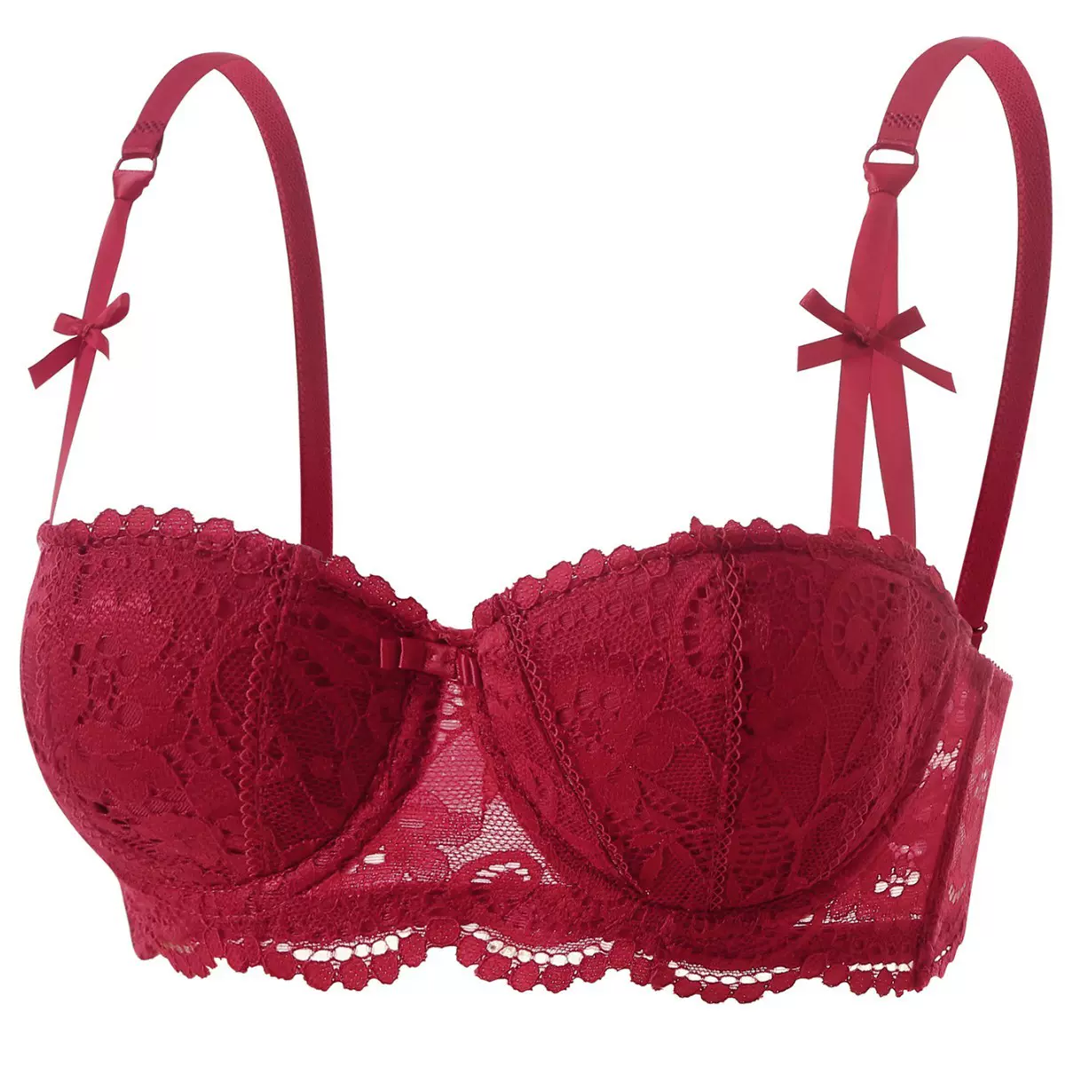 新款跨境调整型文胸蕾丝薄款舒适聚拢青年内衣001