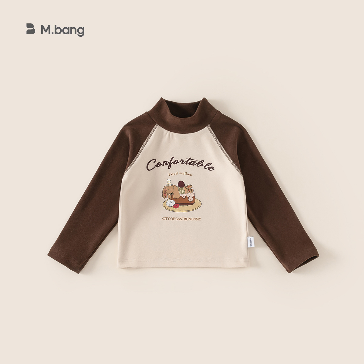 Youbao Ropa Infantil para Niñas, Camiseta de Manga Raglán con Cuello Redondo, Invierno, Nuevo Estampado de Dibujos Animados de Wuxing, Top de Invierno para Niña Pequeña
