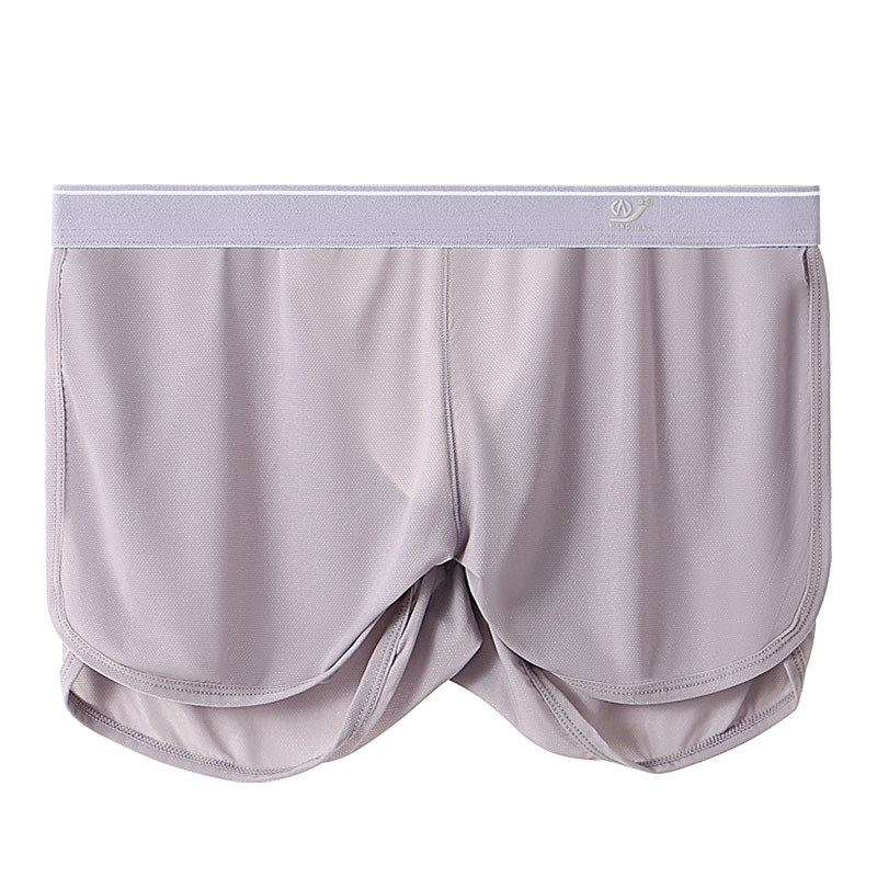 23 nuevos pantalones caseros de malla de seda de hielo de verano pantalones de pijama de los hombres pantalones cortos de secado rápido deportes fitness hip lifting hombres