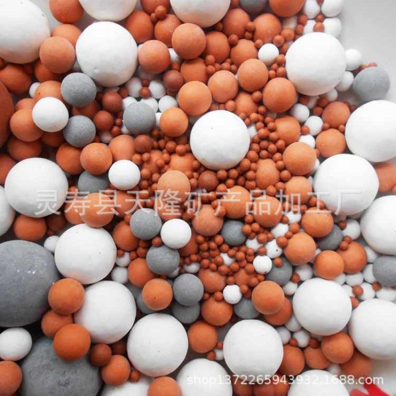 电气石麦饭石碱性小分子球水处理滤料鱼缸水族过滤多肉铺面球