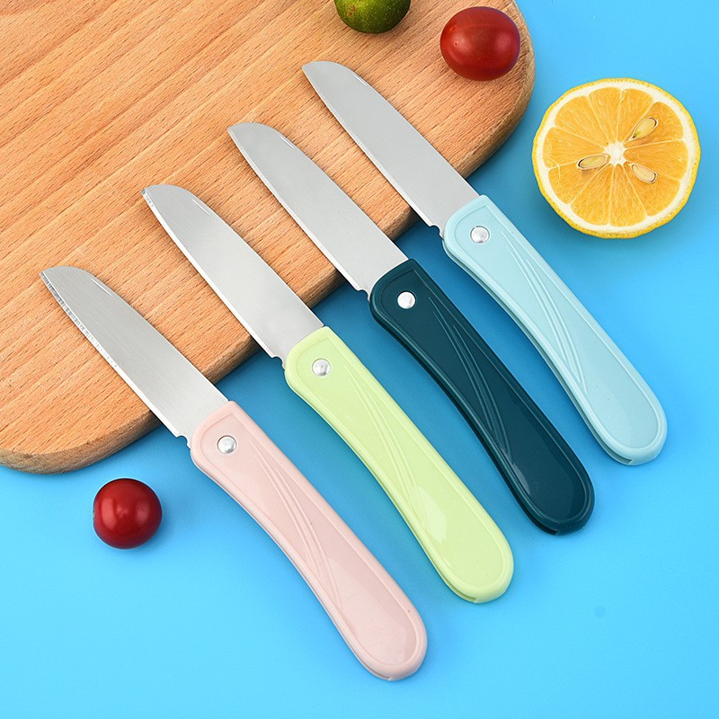 Cuchillo de agua de cocina Cuchillo de fruta doméstico portátil de acero inoxidable Cuchillo de fruta plegable Cuchillo plegable multifuncional para el hogar