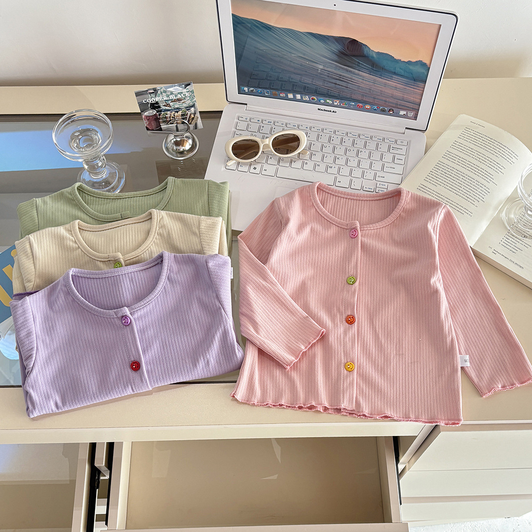 宝宝秋季衣服韩版甜美针织衫女童可爱冬季打底衫上衣洋气花边外套