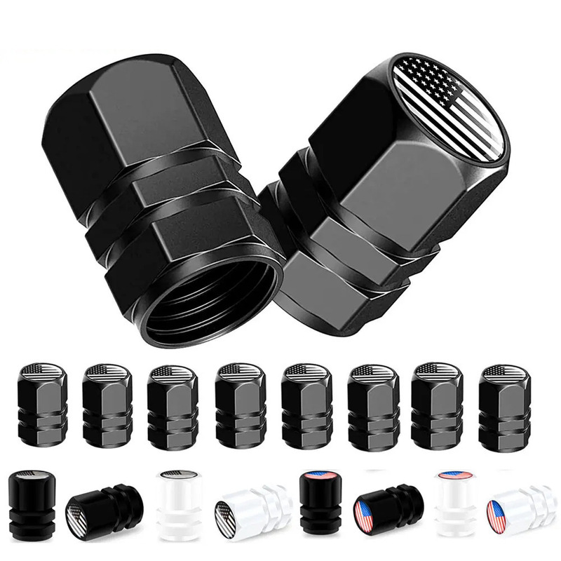 American Flag Valve Cap, Car Logo Hexagonal Cap, Aluminum Alloy Valve Cap for Car, Bicycle, Motorcycle Tires American Flag Valve Cap, Car Logo Hexagonal Cap, Aluminum Alloy Valve Cap for Car, Bicycle, Motorcycle Tires