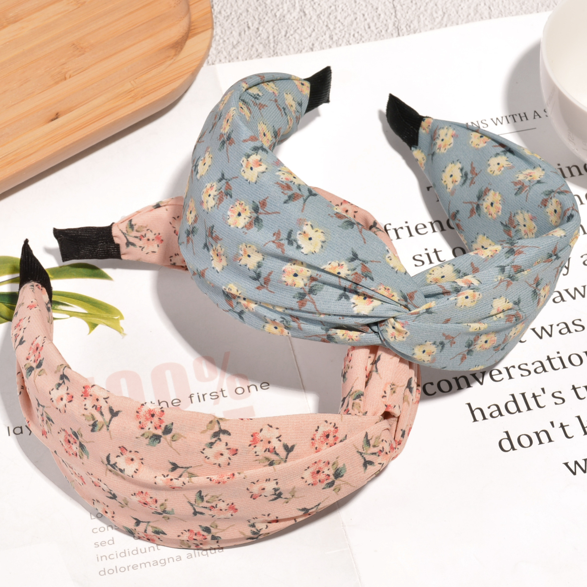 Fashion Chiffon Wide-brimmed Flower Headband display picture 5
