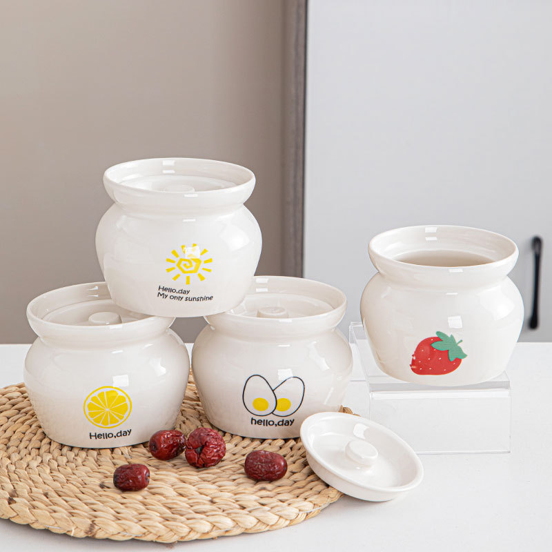 Olla de olla de barro guisada en agua, olla de estofado para una persona, olla de sopa con tapa, snacks de Shaxian, olla de sopa hirviendo de cerámica, venta directa de fábrica