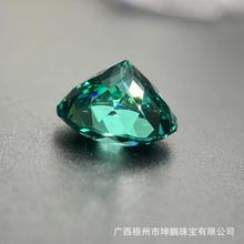 源头工厂帕拉伊巴圆形鸟巢切割蓝绿色民族风彩宝裸石戒面直播热卖