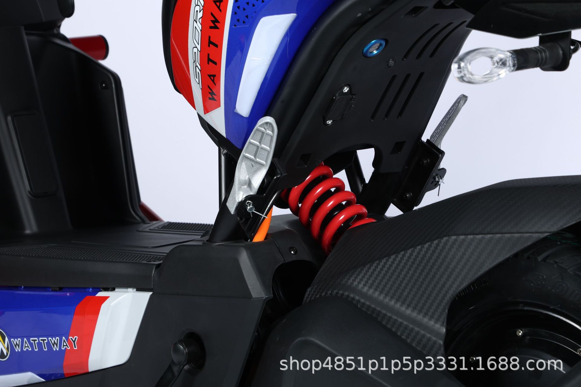 New Foreign Trade Model: Wolf Warrior Electric Motorcycle, Adult Two-Seater Electric Scooter, Exclusively for Export, Factory Wholesale