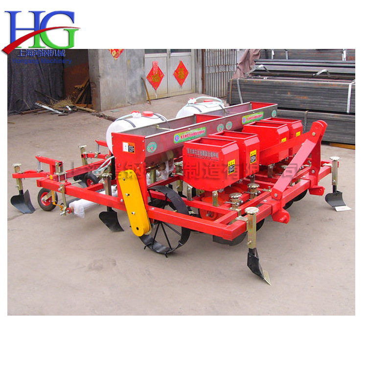 小型花生覆膜播种机 手扶拖拉机自动起垄机 农作物蔬菜覆土栽
