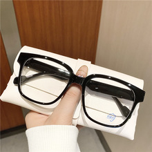 新款太阳眼镜明星款Kamil01墨镜大框经典黑框素颜防蓝光平光镜
