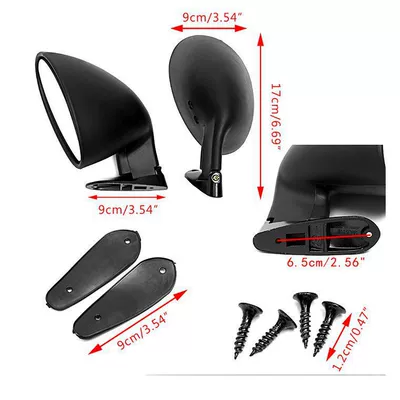 Rearview Mirror for: Large field of view rear view auxiliary mirror