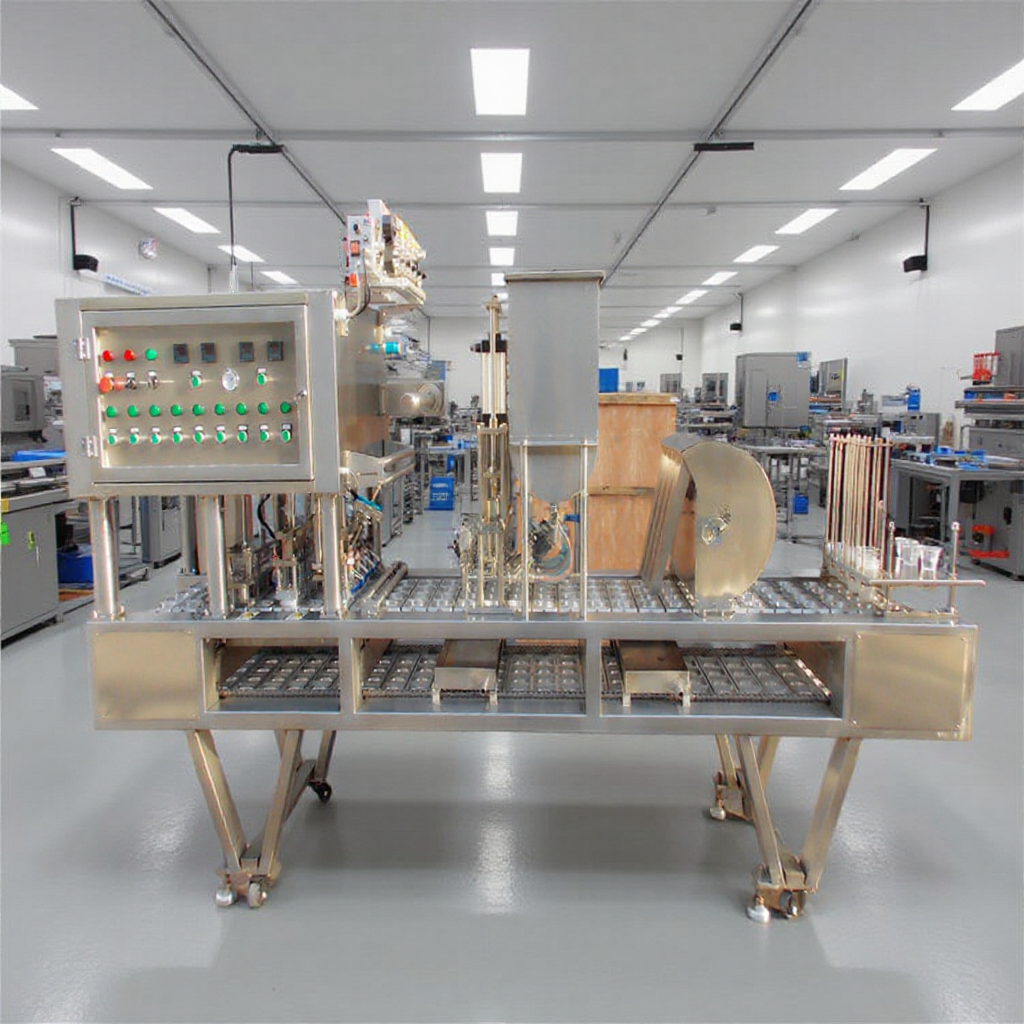 温州齐力供应QL-4A宠物食品酸奶自动灌装封口机 杯装肉酱充填机