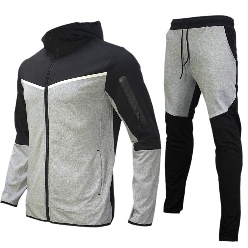Trajes de hombre de moda 2026, superventas transfronterizas entre Europa y América, ropa deportiva de primavera y otoño, chaquetas casuales, sudaderas, conjuntos de dos piezas premium