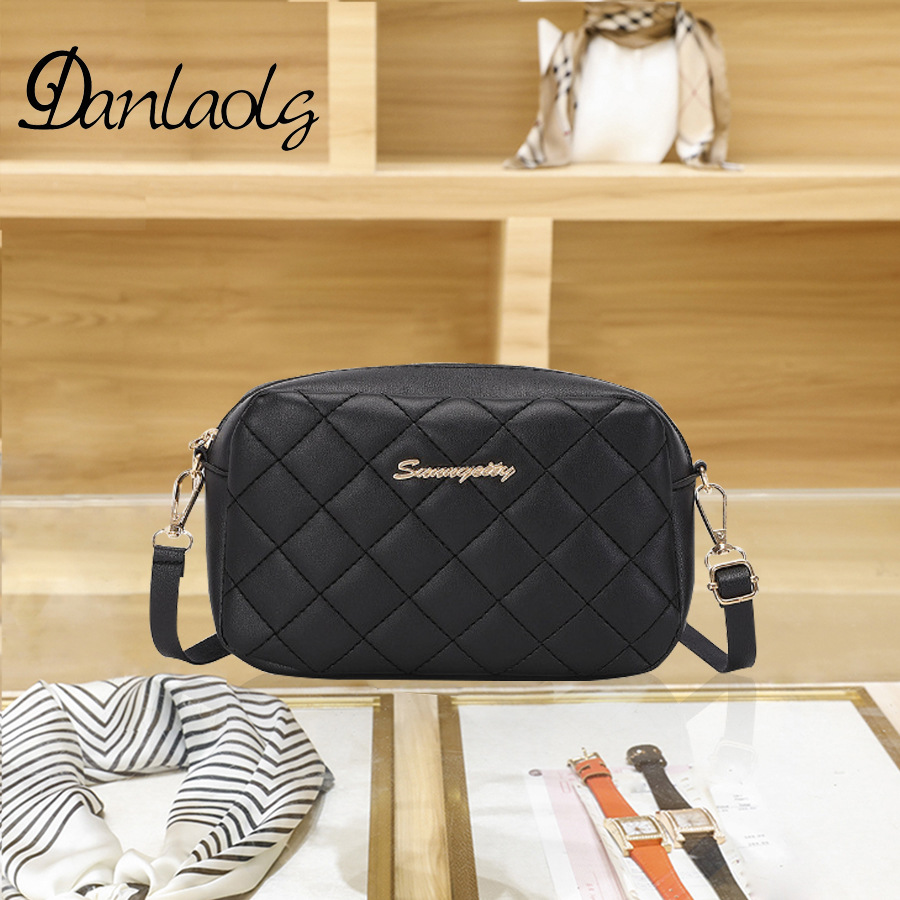 Bolso DE LA CÁMARA bordado 2023 nuevo bolso de hombro rombo bolsa de mensajero bolsa de moda de las mujeres estilo Chanel Red roja pequeña bolsa cuadrada