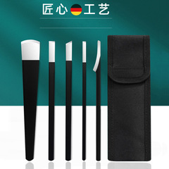 Pedicure knife set Yangzhou three knives to remove dead skin calluses, nail grooves, eagle beak nail clippers, gray professional pedicure tools