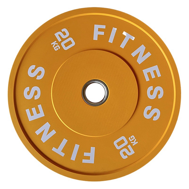 Discos de pesas de hierro fundido recubiertos de goma de tres agujeros, discos de pesas con orificio grande, discos de competición CPU Macaron, juego para el hogar para fitness competitivo.