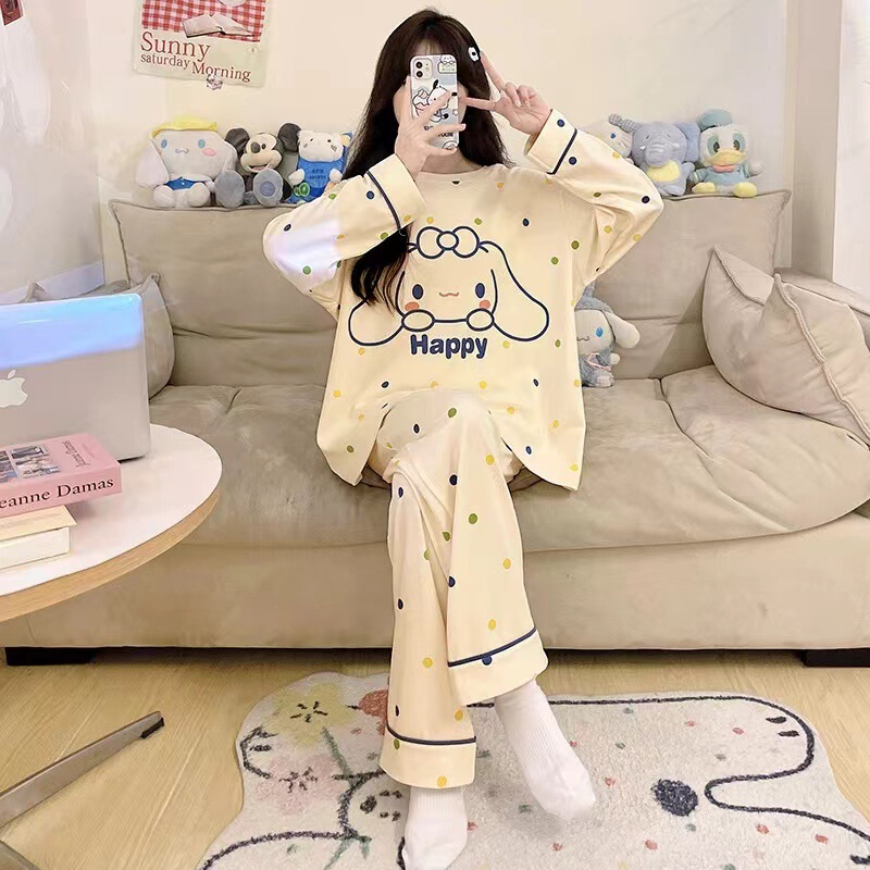 Manufacturer Wholesale Women's Pajamas, Spring and Autumn Thin Long-Sleeve Cute Princess Style Plus Size Women's Spring and Autumn Loungewear Manufacturer Wholesale Women's Pajamas, Spring and Autumn Thin Long-Sleeve Cute Princess Style Plus Size Women's Spring and Autumn Loungewear