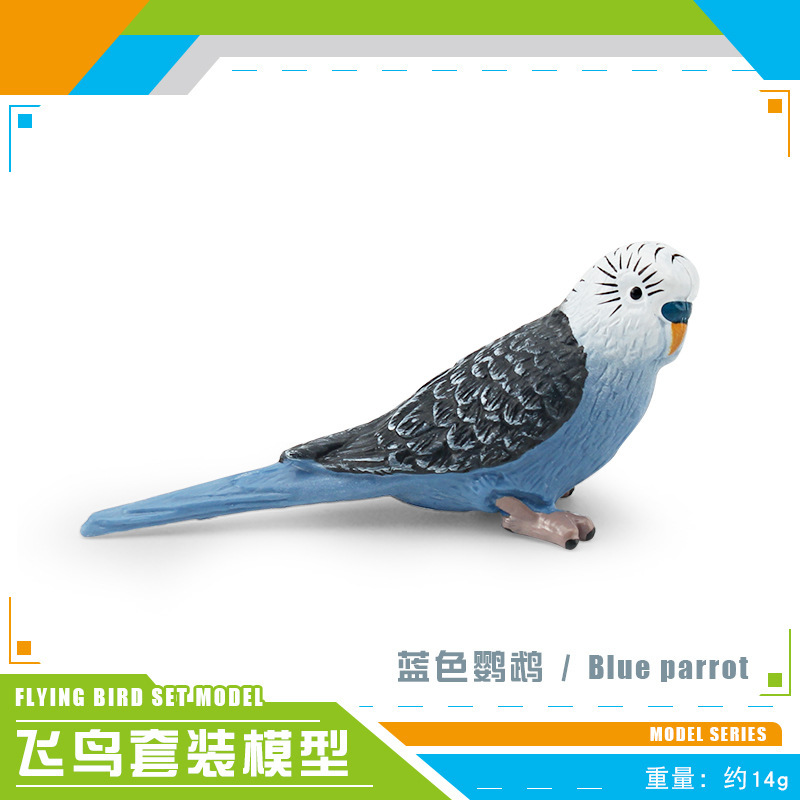 Exportación transfronteriza de simulación de pájaros modelo de papagaios peonía papaio de escritorio decoración estática juguetes