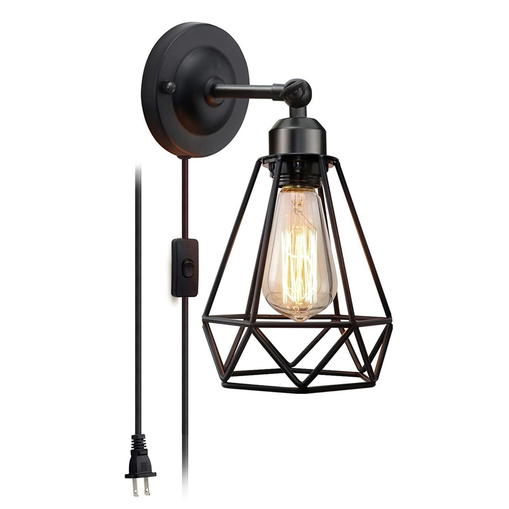 Lámpara de pared retro transfronteriza industrial de viento interior dormitorio pasillo pasillo pasillo pasillo balcón lámpara de pared LED creativa