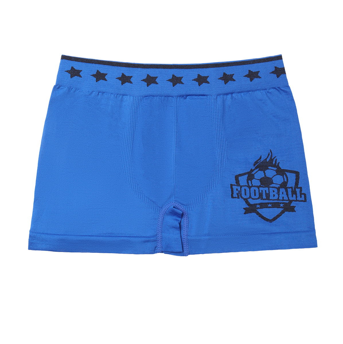 Ropa interior bóxer para hombres transfronterizos de comercio exterior, elástico, transpirable, antibacteriano, deportes, estampado de fútbol, ropa interior para jóvenes y estudiantes