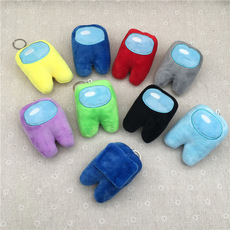 Among us公仔太空狼人杀毛绒玩具钥匙扣游戏在我们之中玩偶代发