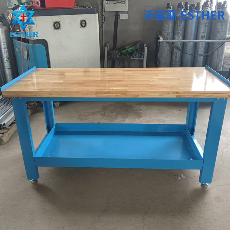 定制供应榉木工作台 车间实验室维修操作台实木钳工台重型工作台