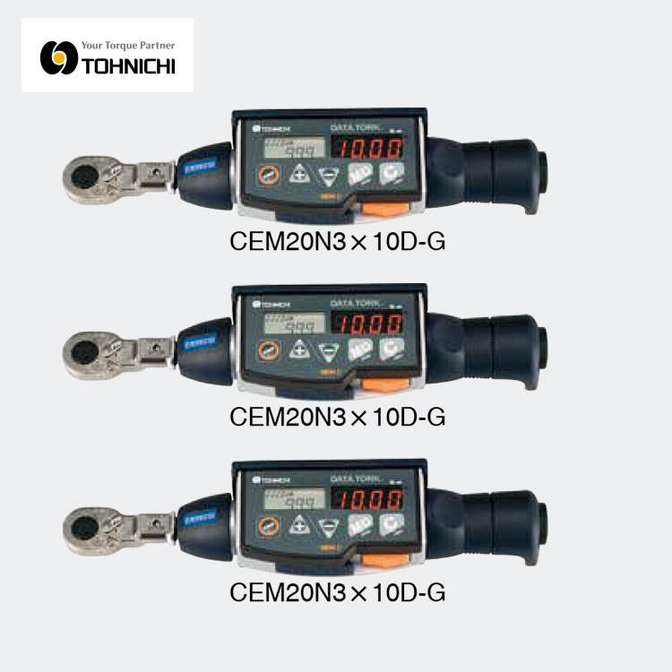 日本TOHNICHI东日扭力扳手CEM500N3X19D-G数显扳手CEM200N3X19D-G