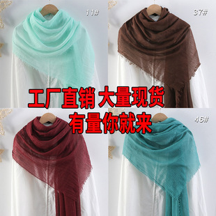 Scarf, cotton and linen, direct factory sales, wholesale